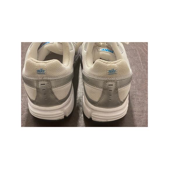 Nike Dart 8 Running Shoes Mens 10 White Blue Silver Athletic Sneakers 396050-100 - Picture 7 of 11